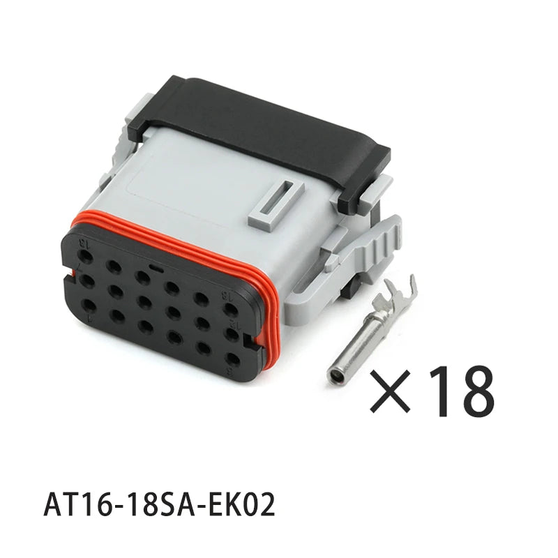 AT16-18SA-EK02 is suitable for automotive waterproof wire harness connector 18-hole plug automotive connector terminal belt term