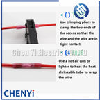 Heat shrinkable waterproof middle terminal wire joint connector  insulated cold pressed terminal For BHT0.5/1.25/2.0/5.5