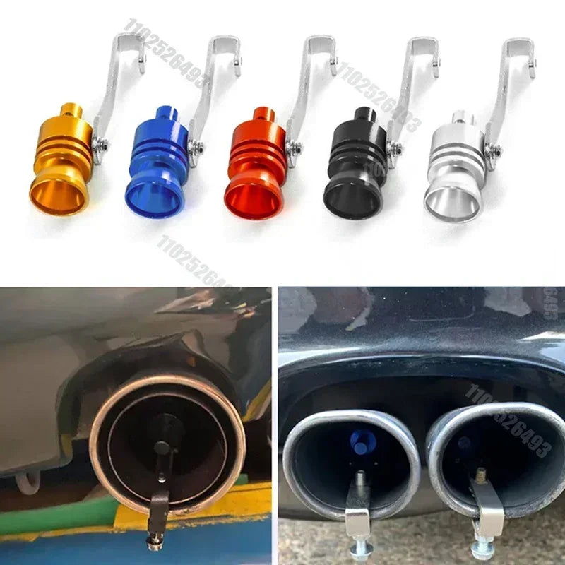 Aluminium Alloy Turbo Sound Tail Throat Exhaust Pipe Whistle Car Modified Part TC XL Muffler Whistle Exhaust Pipe Whistle Amagi