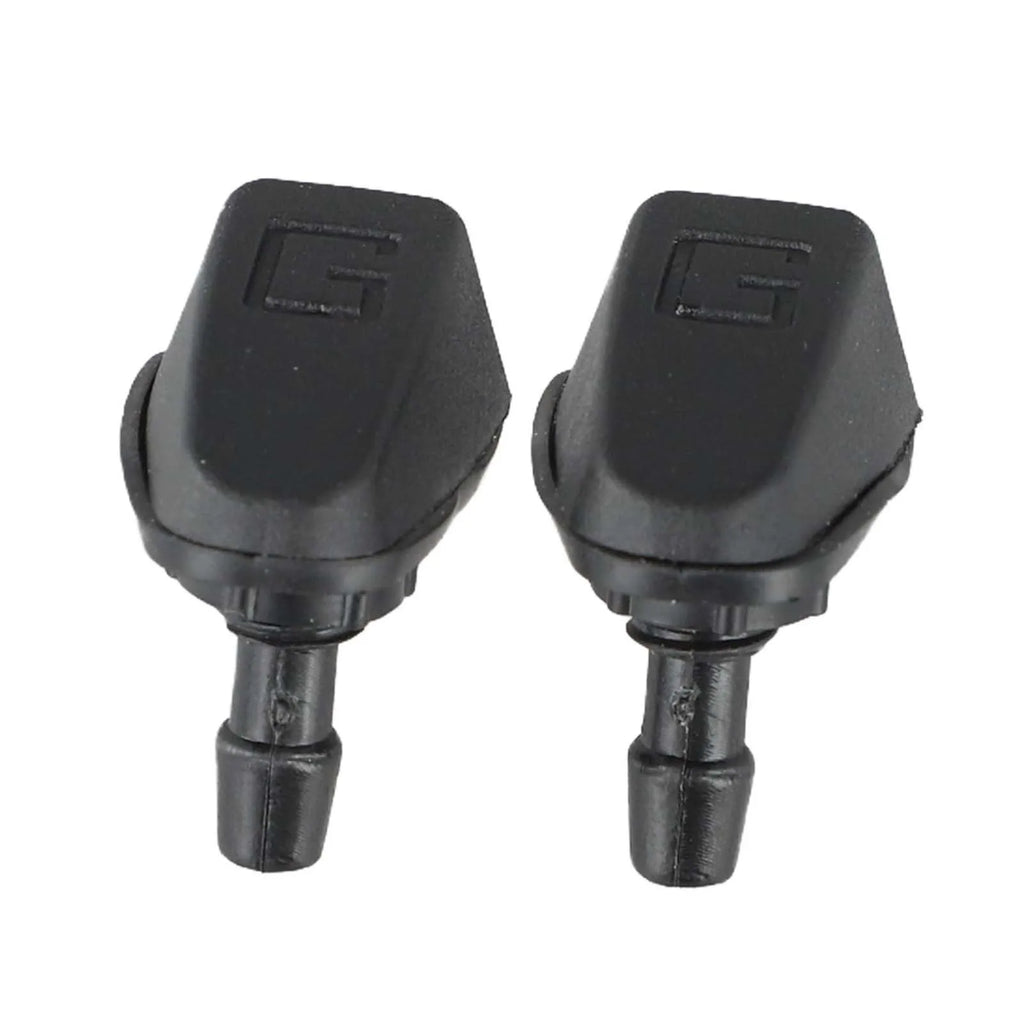 2Pcs Car Front Windshield Wiper Nozzle Car Fan-shaped Mist Windscreen Washer Water Spray Jets Nozzles Accessories