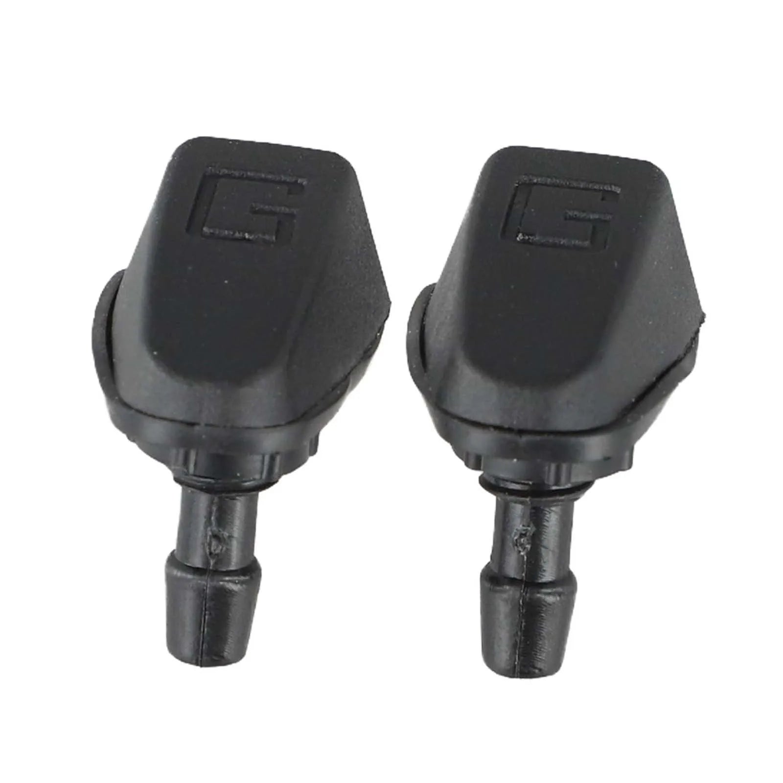 2Pcs Car Front Windshield Wiper Nozzle Car Fan-shaped Mist Windscreen Washer Water Spray Jets Nozzles Accessories