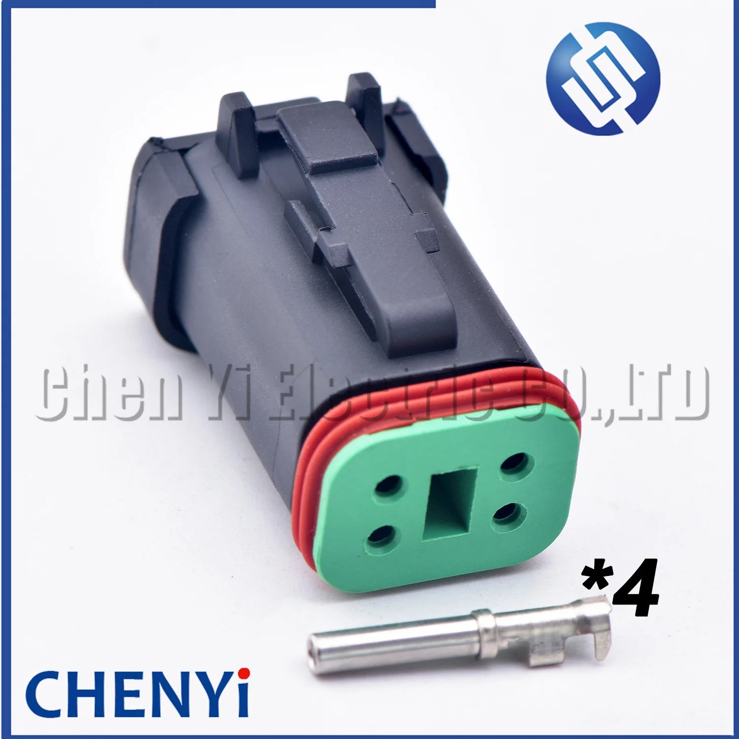 4 Pin Black DT series Connector Waterproof Plug Socket DT06-4S DT04-4P DT06-4S-E005 DT04-4P-E005 For Engineering Vehicle Deutsch