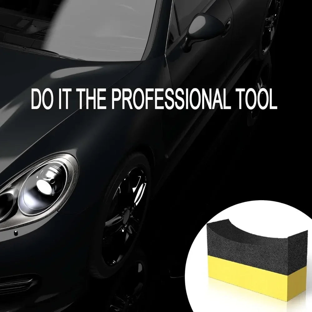 2-20pcs Tire Shine Applicator Pads Car Tire Dressing Applicator Sponges Reusable Cleaning Sponges Car Body Cleaning Tools