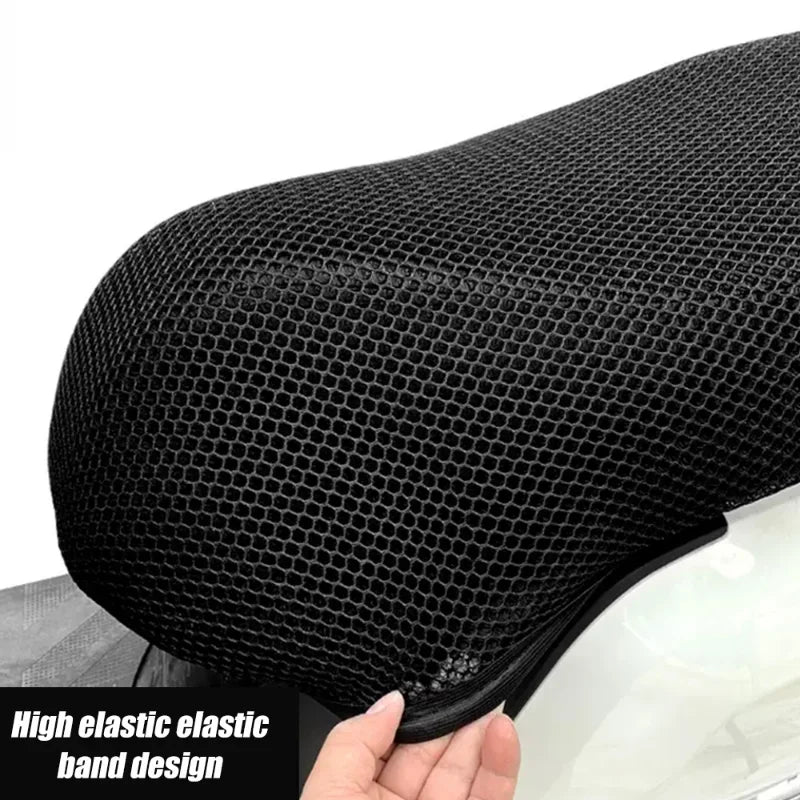 Motorcycle Electric Bike Breathable Seat Cover 3D Mesh Summer Heat Insulation Waterproof Pad Seat Cushion Honeycomb Mesh Amagi
