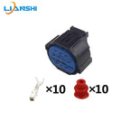 HP406-10021/HP481-10021 is a 10-pin connector for waterproof wiring harness plugs of Hyundai, Kia and Haval car headlights