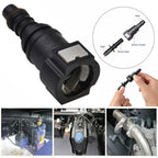 Car Fuel Line Coupler Hose Quick Connect Straight 9.89mm ID8 Car Fuel Line Hose Pipe Coupler Quick Release Connector SET