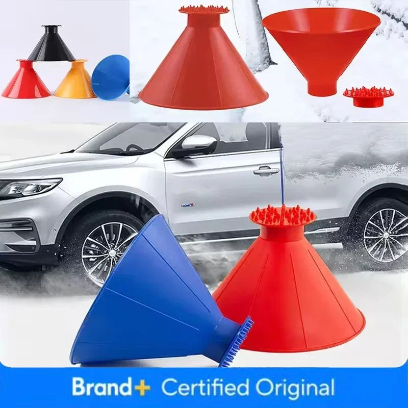 Winter Auto Car Magic Window Windshield Ice Scraper Shaped Convenient and Practical Funnel Snow Remover Deicer Cone Scrapin Amag