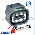 6 Pin Car headlamp harness plug Accelerator Throttle Pedal Connector MG641107-5 90980-11034 7282-7064-40 7283-7064-40 For Toyota