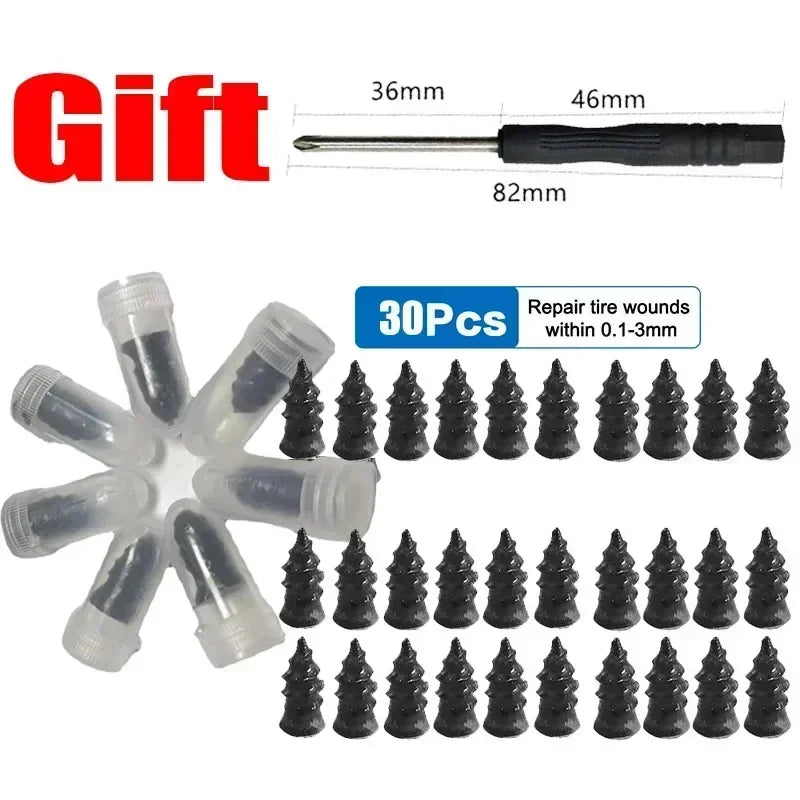 Universal Vacuum Car Tyre Repair Rubber Nail For Car Motorcycle Scooter Tubeless Tire Repair Kit Glue Free Tire Nails Amagi