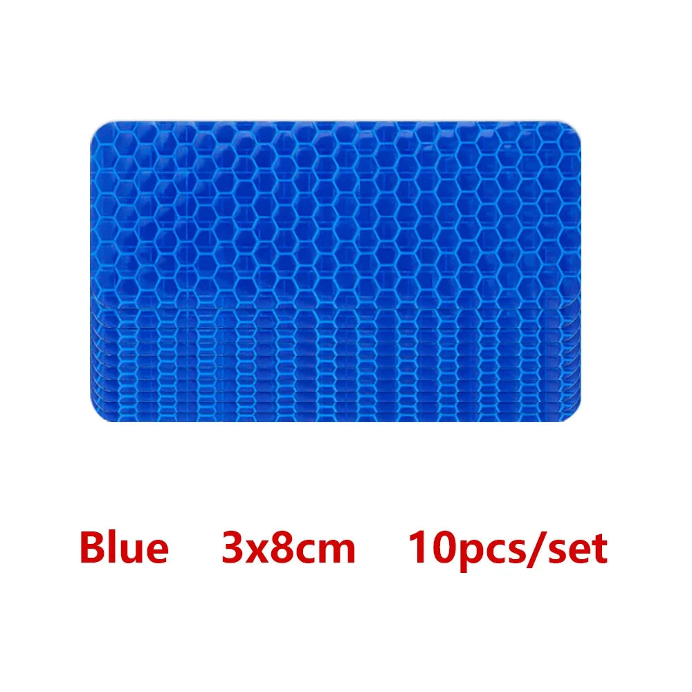 10pcs Car Bumper Reflective Safety Strip Sticker Warning Reflector Tape Auto Car Accessories Exterior Interior Reflector Sticker