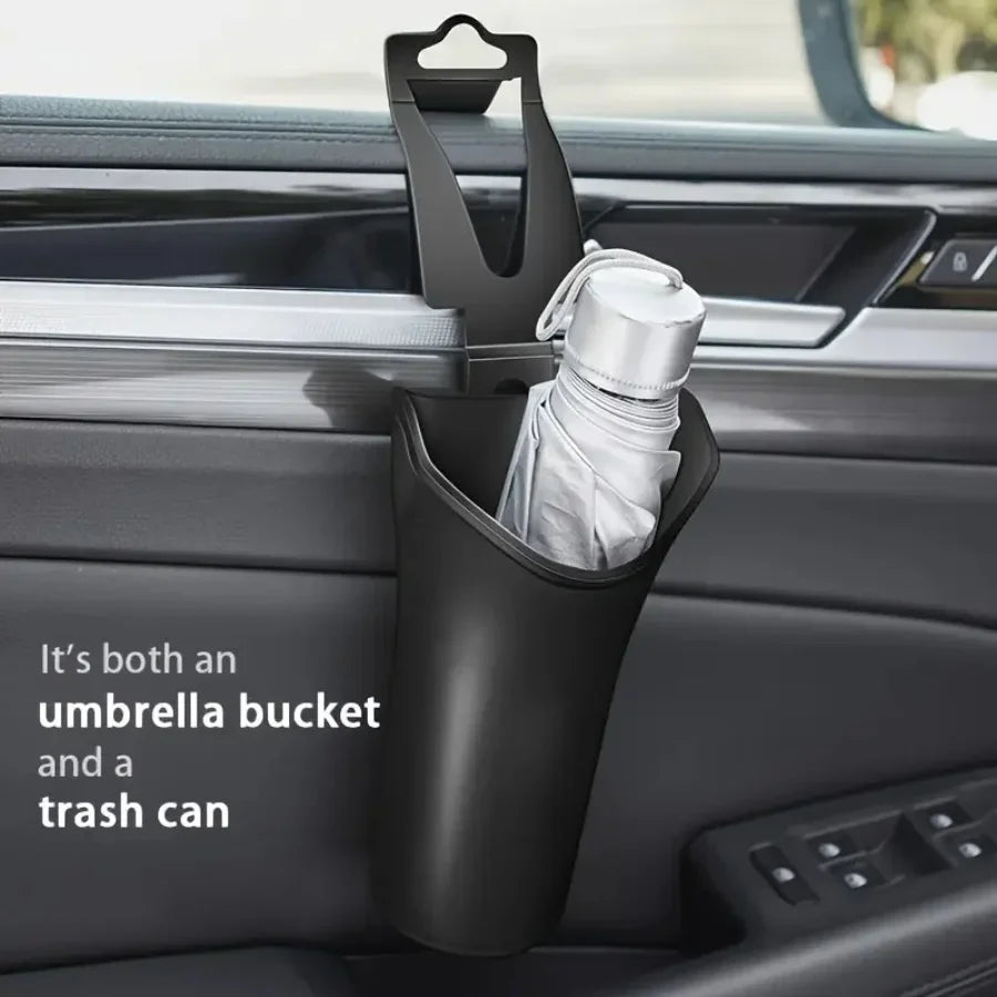 Multi-functional Car Umbrella Holder Hanging Bin Truck Back Seat Trash Can Storage Organizer Waterproof Umbrella Holder Amagi