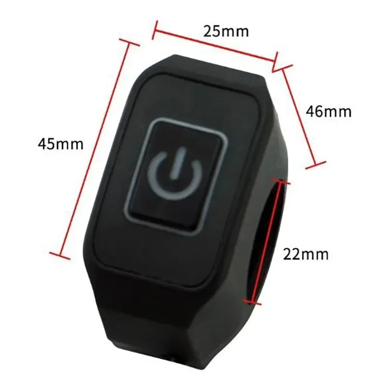 Motorcycle Switch ON/OFF Handlebar Flashing Headlight Horn Control Button 12V Button Connector Handlebar Switch