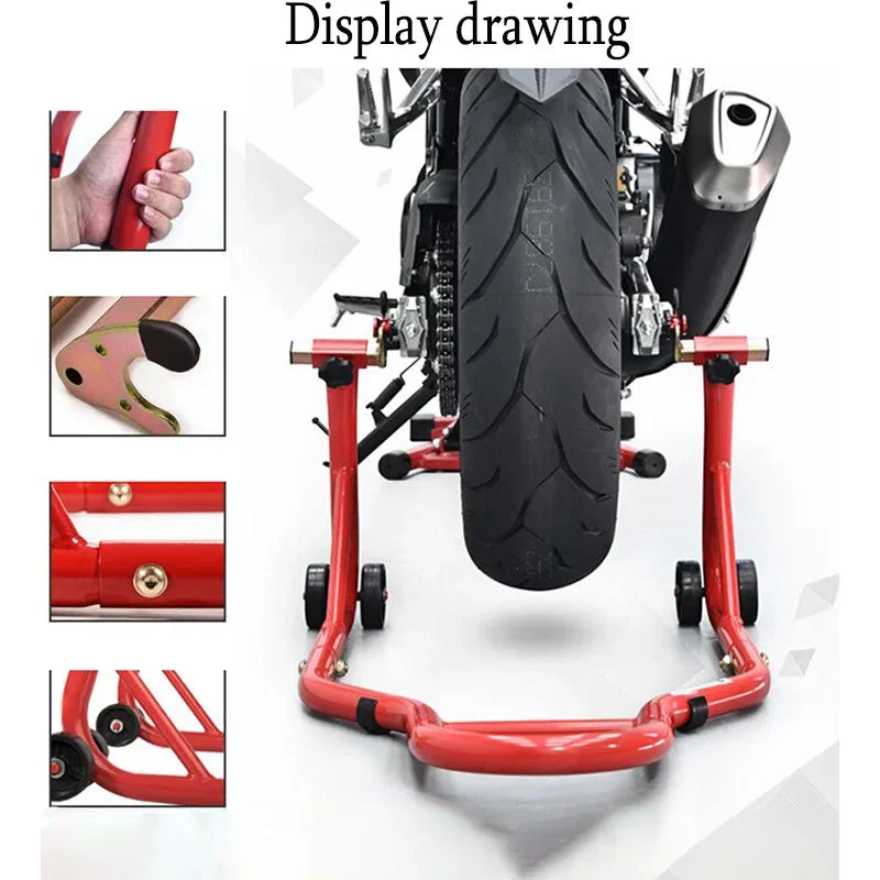 Motorcycles Repair Metal Adjustable Fork Spool Support Paddock Stand Muti-function Swing Arm Rear Wheel Sliders Lift Frame Amagi