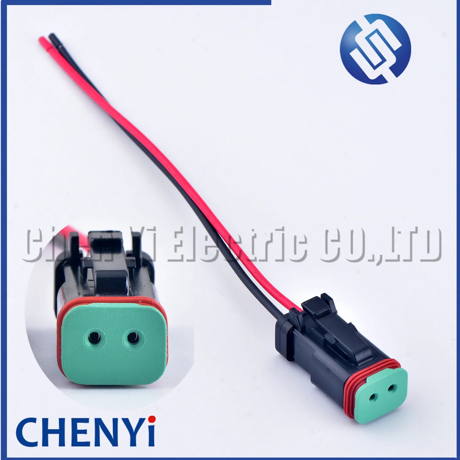 Black 2 Pin excavating machinery Heavy Industry Machinery headlight boom light Wire Harness Plug DT06-2S DT04-2P A B C D 4 types