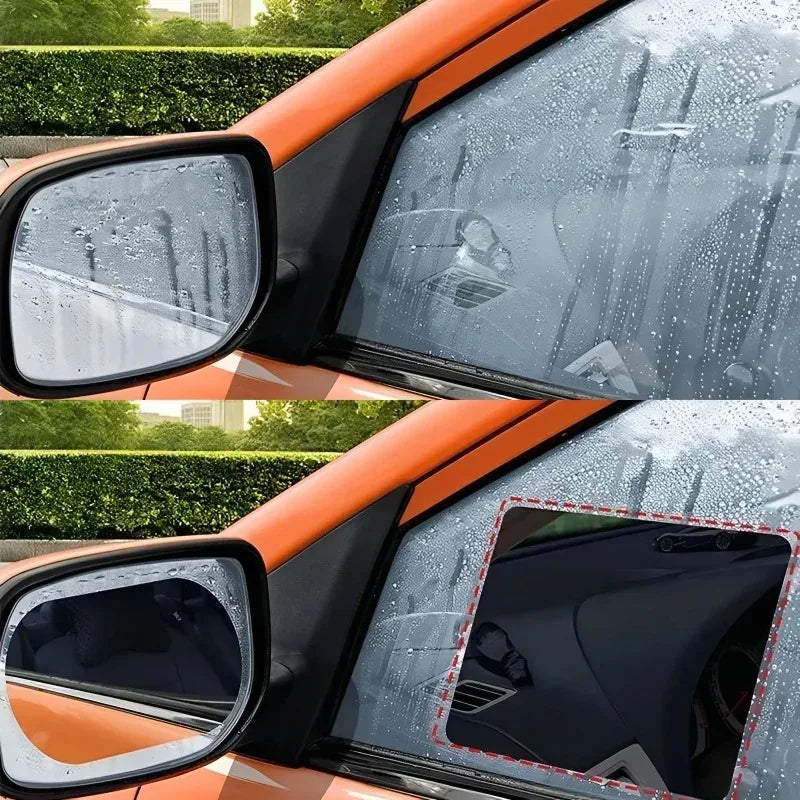 Car Rearview Mirror Film Side Window Rainproof Clear Film 2/1Pcs Anti Fog Window Mirror Protective Film Sticker Car Accessories