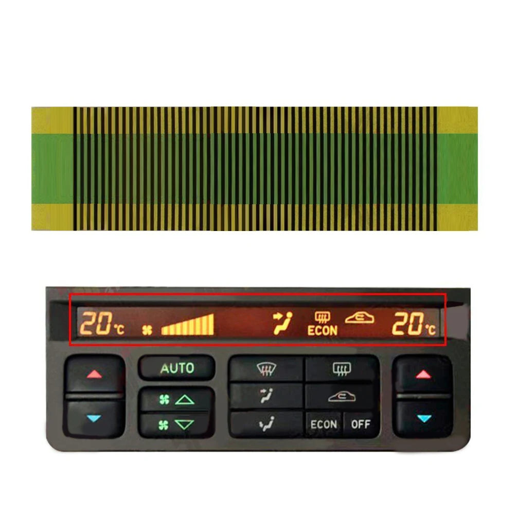 Flat Cable For  Saab 9-5 A/C Heater Climate Control  Unit Pixel Missing Repair Replace LCD  Display Ribbon Cable Flat Connector