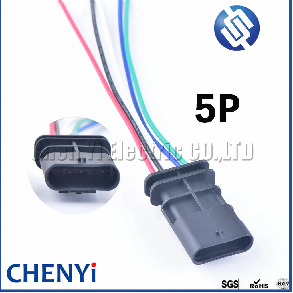 5 Pin 1-1718806-1 4F0973705 Auto Electric Connector Waterproof Mass Air Flow Meter Sensor MAF Harness plug 8K0973205