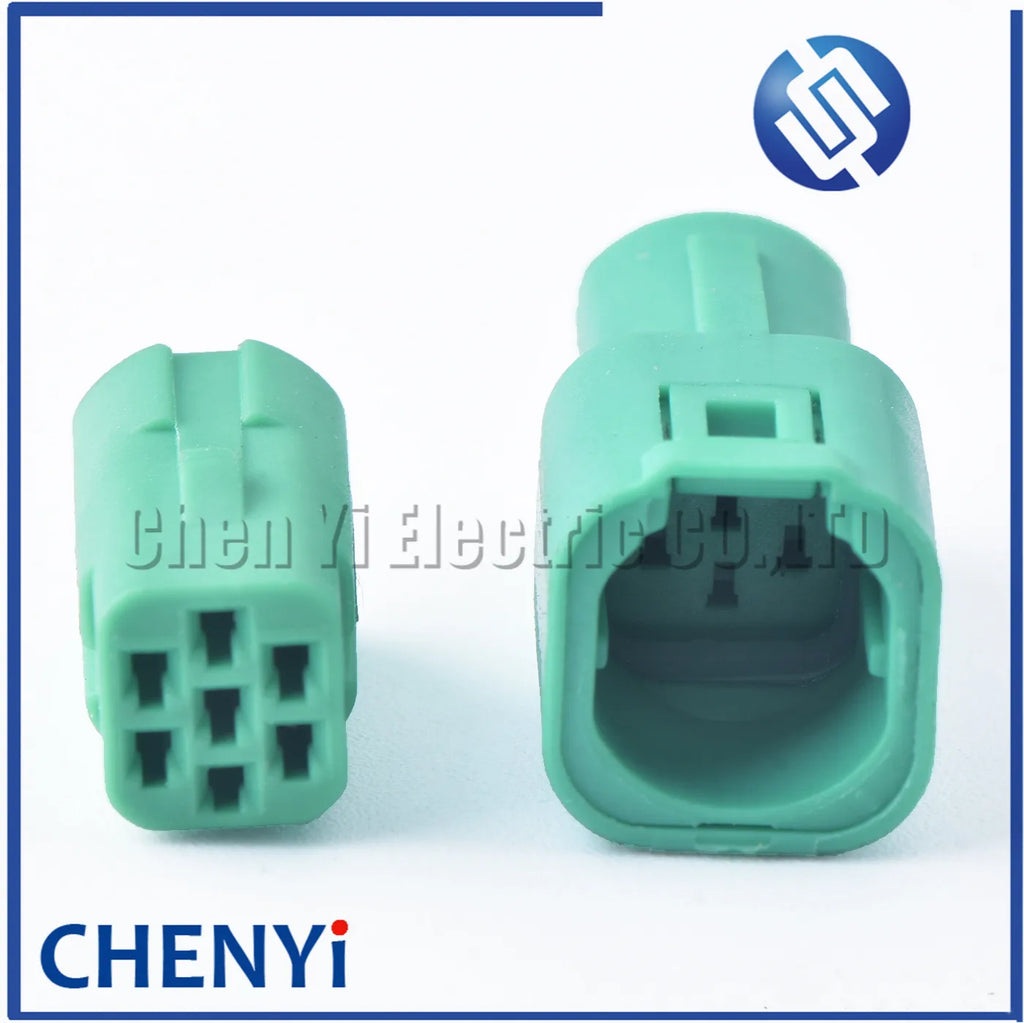 Green 7 Pin 0.6mm female male Mini MLC auto waterproof connector Plug 2822343-1 2822344-1 For Honda