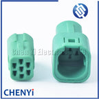 Green 7 Pin 0.6mm female male Mini MLC auto waterproof connector Plug 2822343-1 2822344-1 For Honda