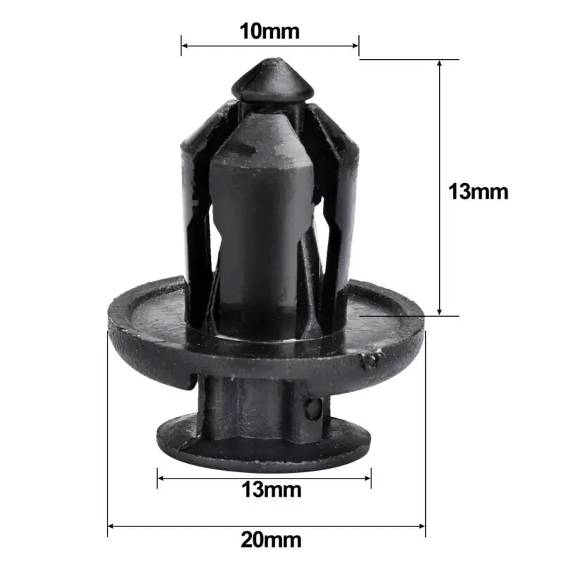 50 Pcs Car Bumper Retainer Clips Nylon Rivet Fastener Bumper Clip Retainer Screw Fender For Honda Door Trim Panel Retainer
