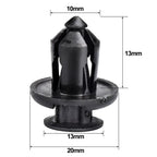50 Pcs Car Bumper Retainer Clips Nylon Rivet Fastener Bumper Clip Retainer Screw Fender For Honda Door Trim Panel Retainer