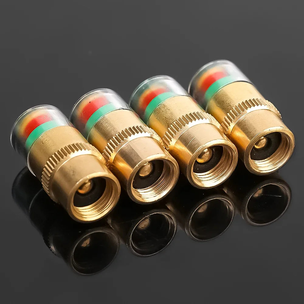 1-8pcs Motorcycle Car Tire Pressure Monitor Valve Cap Sensor Indicator Auto Tire Pressure Inspection Tools Tire Valve Detection