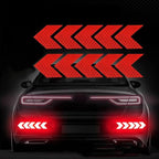 10 Pcs Bike Reflective Bicycle Fender Sticker Car Motorcycle Fluorescent Warning Decor Cycling Luminous Protector New
