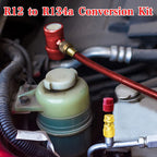 1 Pc R12 To R134a Conversion Kit  Air Conditioner Filling Valve Fittings Port Adapter Retrofit Quick Disconnect Couplers