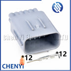 12 Pin Auto waterproof connector Front and rear bumper radar plug 90980-12E42 90980-12E41 90980-12E40 90980-12E39 For Toyota