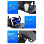 2 In1 Car Laptop Computer Desk Bracket Seat Gap Filler Organizer Drink Food Coffee Steering Wheel Dining Table Accessories Amagi