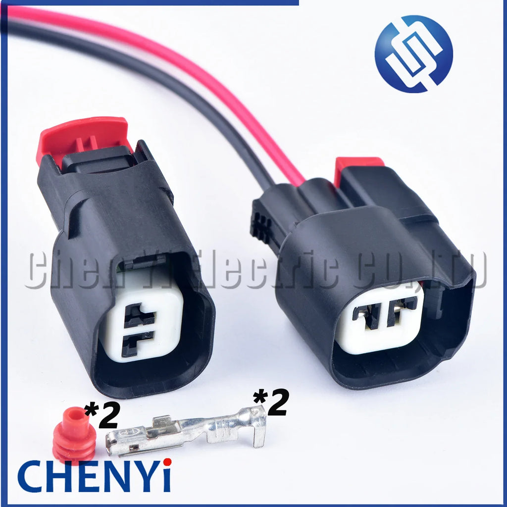 2 Pin male or female Auto waterproof connector Fuel injector ABS sensor Wire harness plug 34062-0027 340620027 For Ford JEEP