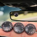 1-20pcs Car High Accuracy Thermometer Car Practical Mini Circular Thermometer Air Vent Ornament Charm 20mm Scale Measurement