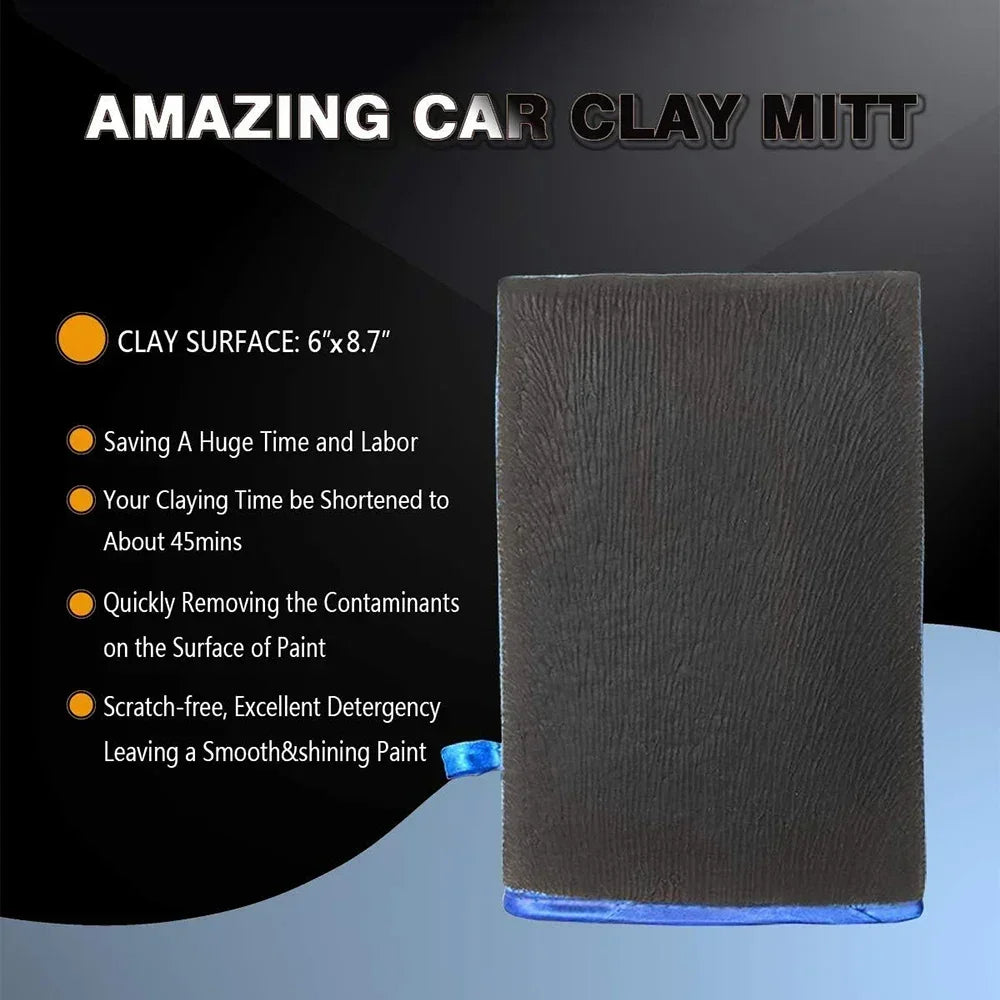 Car Wash Magic Clay Bar Mitt Car Clay Cloth Auto Care Cleaning Towel Pad Car Detailing Microfiber Clean Accessory Voiture Amagi