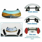 180° NO Blind Spot Motorcycle Windshield Wide Angle Mirror Parabolic Mirror HD Rearview Mirror Stickable Tools Part Clear Amagi