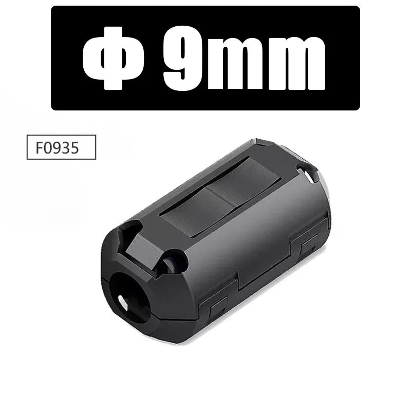 10/20/100PCS Snap-On Ferrite Core Clamp, 3.5–15mm Ring Magnetic Bead EMI RFI Noise Filter Choke for USB Power Audio Video Cables