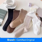 Socks Women's Mid-tude Autumn Fashion Ins Wooden Ear Socks Japanese Pile Pile Socks Preppy Sweet Socks For Women Amagi