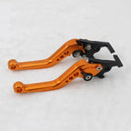 1Pair Motorcycle Brake Handle Motorbike Modification CNC Clutch Drum Brake Lever Handle Adjustable Modification Handlebar Set