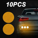 10pcs/set Car Bumper Reflective Safety Strip Stickers Car Reflective Sticker Reflective Warning Safety Tape Stickers Decals