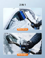 Snow Brush with Wider Ice Scraper Snow Removal Tool Car Brush with Ergonomic Comfortable Foam Grip for Cars Amagi