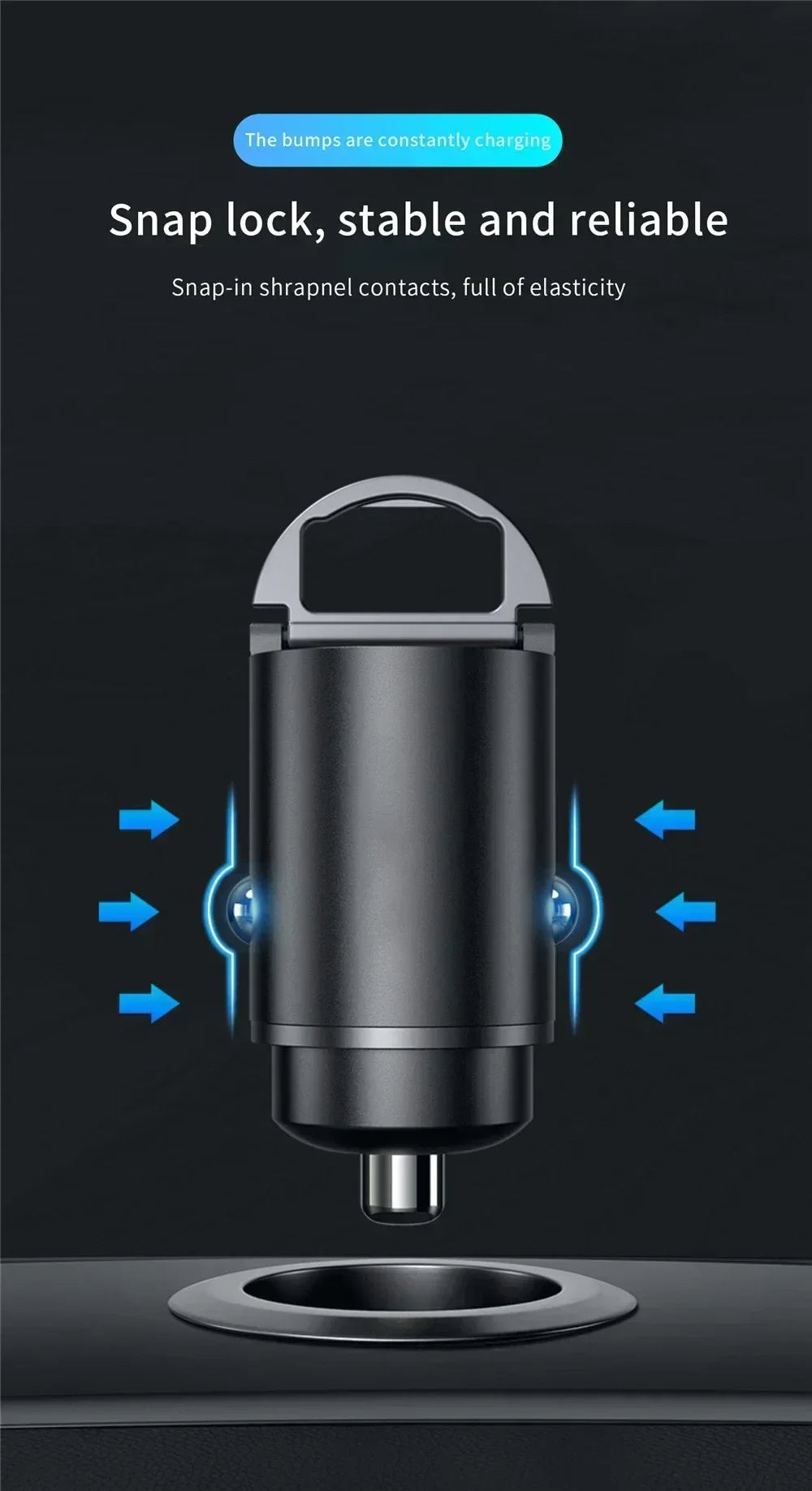 200/100W Mini Dual Ports USB Car Charger Lighter Fast Charging Phone Charger Adapter for IPhone 13 12 Xiaomi Huawei Samsung Amag