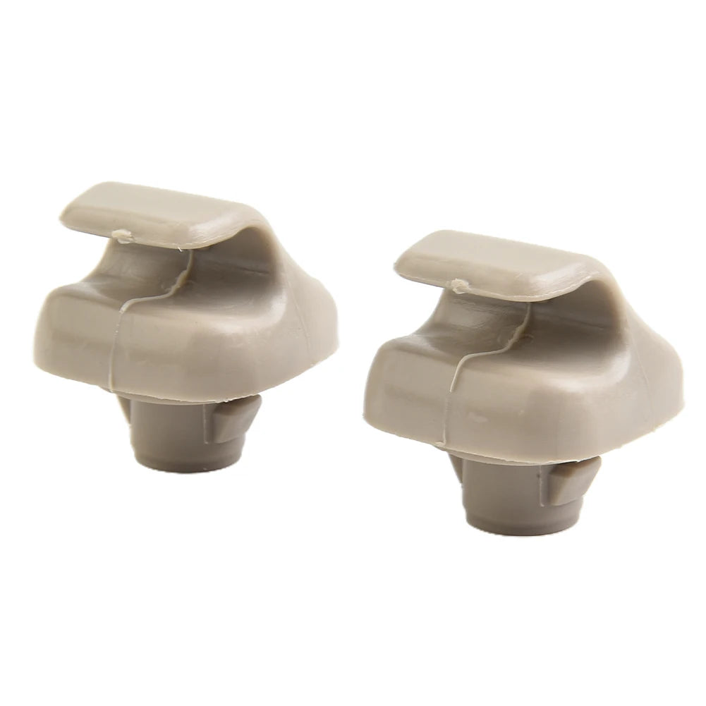 2Pcs Car Sun Visor Hook Clip Retainer For Honda For Civic Car Sun Visor Clip Gray Interior Hanger Hook Clip Bracket