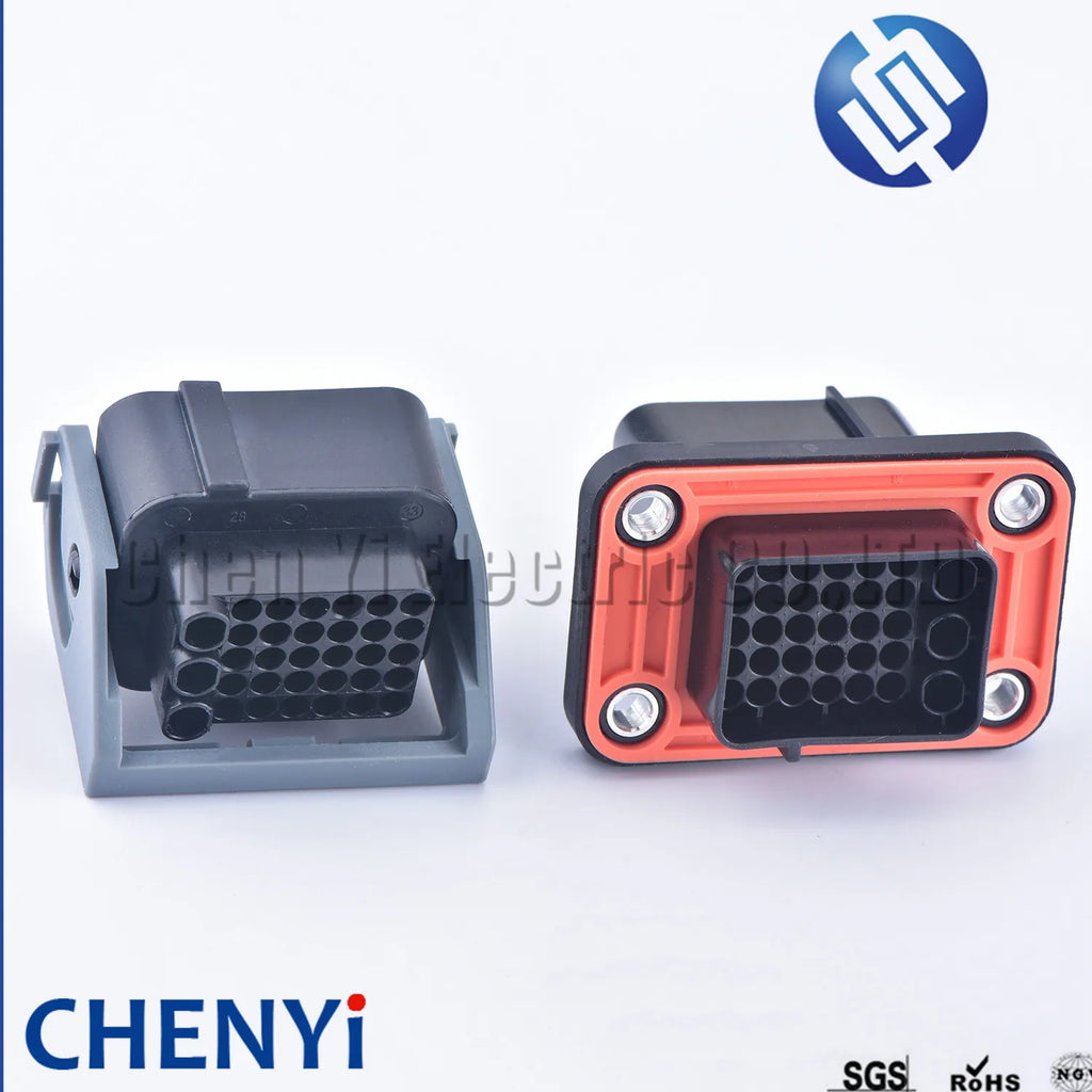 33 Pin Engine Front Bumper Body Plug Auto Waterproof Connector Socket For Buick Cruze Roewe DJ7331-1.5-3.5-11/21 With Pins