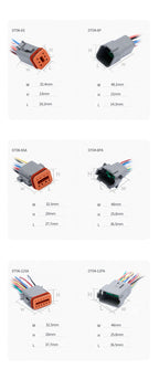 1 Set 2 3 4 6 8 12 Pin Car Deutsch DT Electrical Cable Connectors Male Female Wire Harness Plug DT06-2S DT04-2P