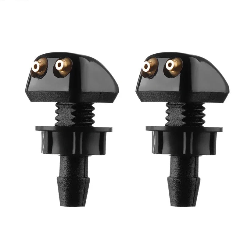 2PCS Universal Front Windshield Washer Wiper Nozzle Sprayer Sprinkler Water Spout Outlet For Toyota Mazda Hyundai Car Accessorie