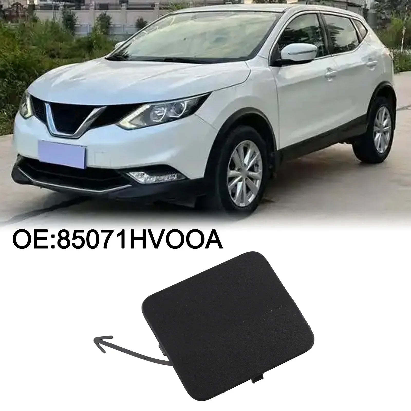 85071HV00A Car Rear Bumper Towing Hook Eye Cover For Nissan For Qashqai 2017-2021 Towing Eye Cap Accessories