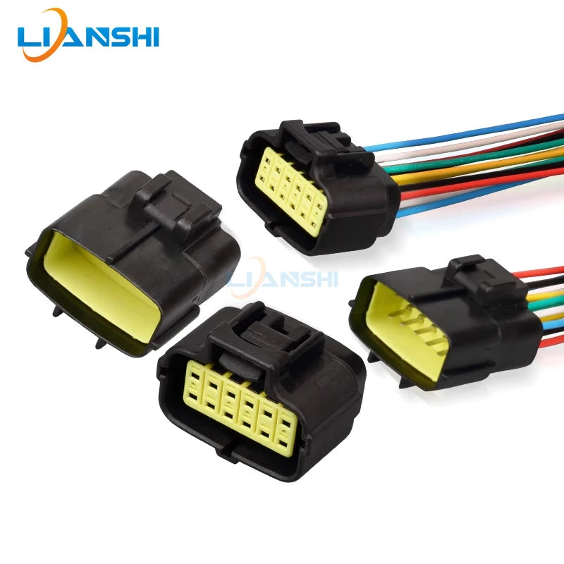 12-hole waterproof connector 174661-2 Connector 174663-2 Car headlights male bus harness plug DJ71216Y-1.8-11/21
