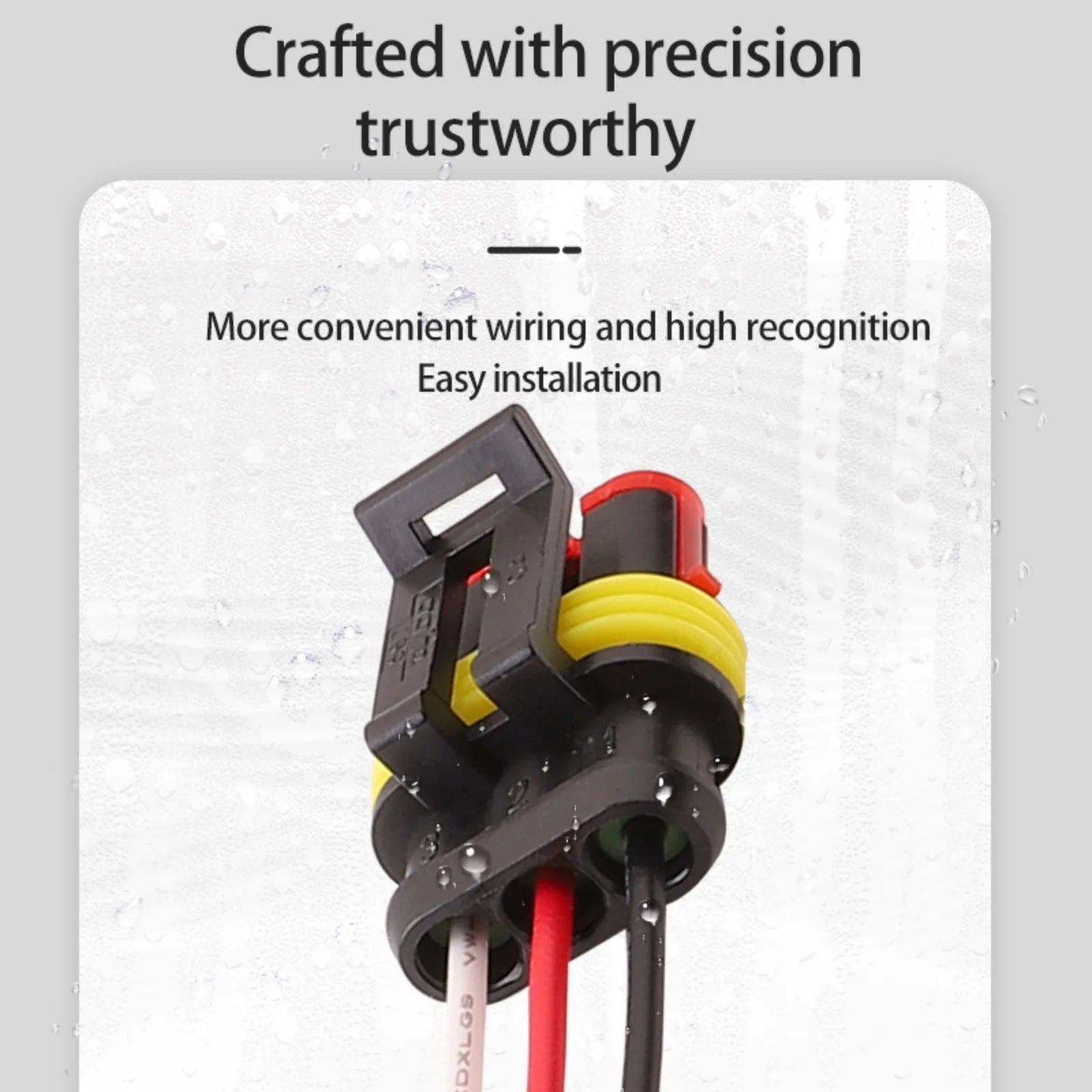 3-PIN Connector Waterproof 1.8mm Series Male Female Connectors Wiring Harness 282105-1 282087-1