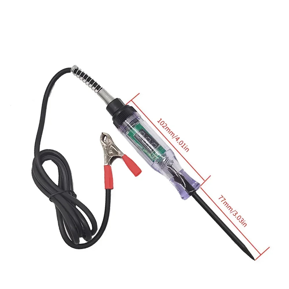 Digital Display Test Pen Versatile Car Circuit Tester for 6V 12V 24V DC Systems Safe Reliable Automotive Diagnostics with LED