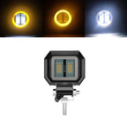 Motorcycle LED Angel Eye Work Light Bar Spot Lamp Offroad Car Boat Truck SUV Pickup 12V 24V Driving Fog Lamp Headlight Amagi