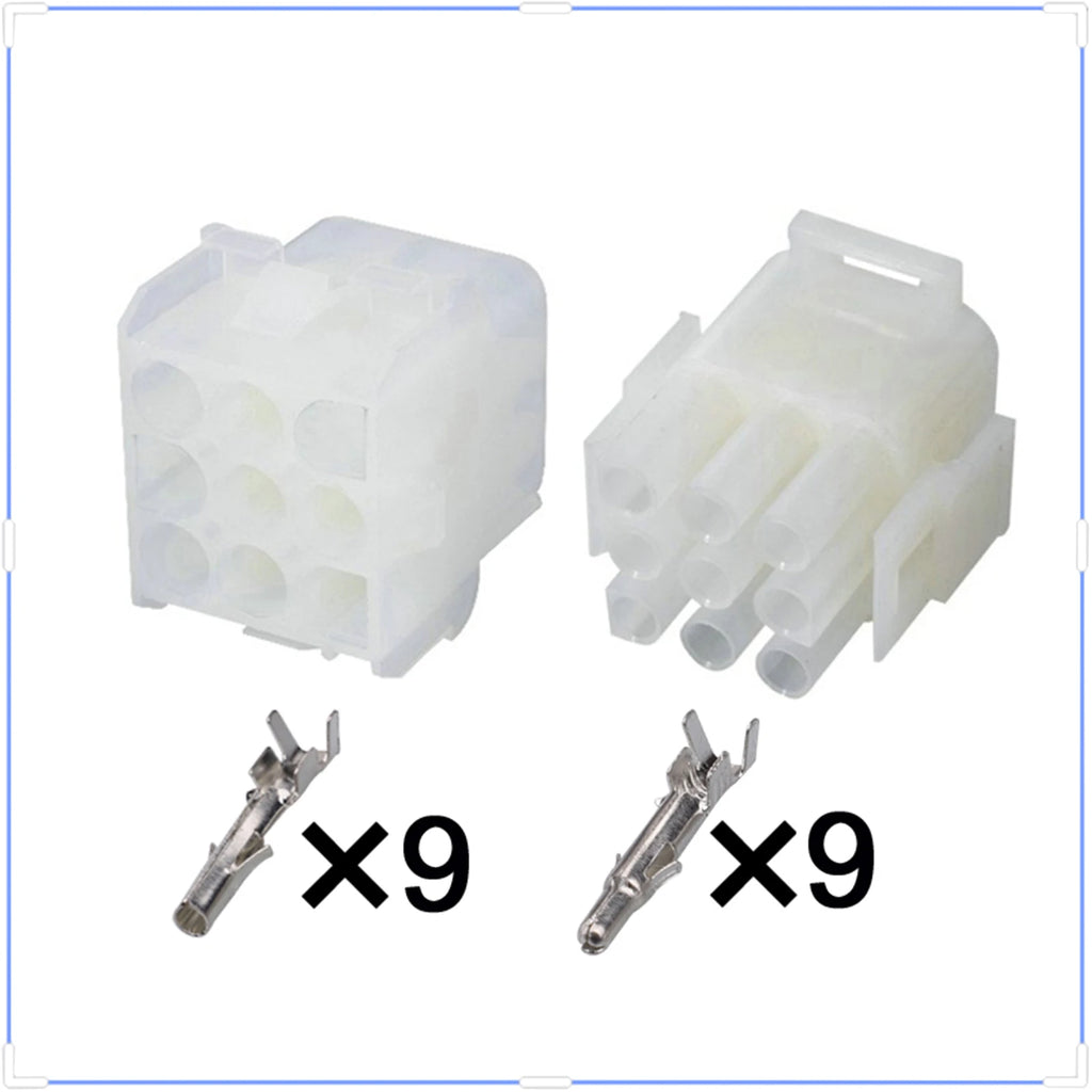 9 Pin Connector Unsealed 2.1mm Series Male Female Connector Wiring Harness Cable Plug for Elevator Auto Cars 1-480706-0 1-480707